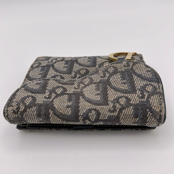 Christian Dior Wallet Saddle Lotus Oblique Jacquard with Unbranded Chain - Picture 8 of 16